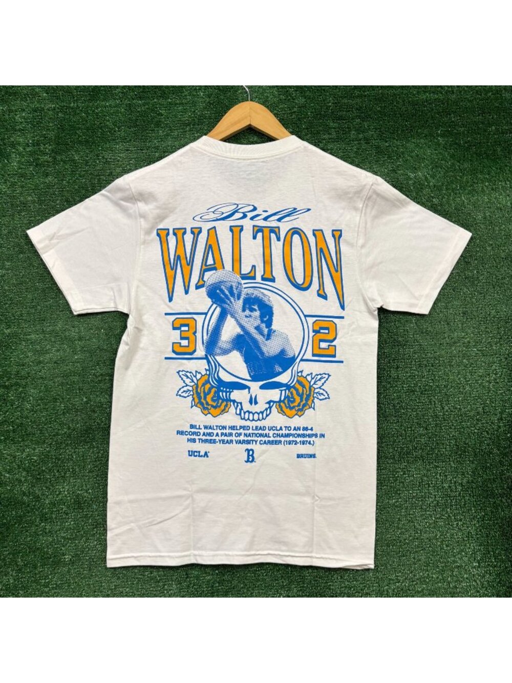 UCLA Basketball Bill Walton x Grateful Dead Rock Band T-Shirt Size Small